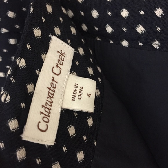 SALE Coldwater Creek size 4 Navy Pencil Skirt H25 - Picture 5 of 6